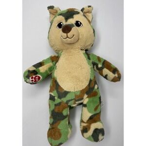 Build A Bear Great Wolf Lodge Camo CAMOUFLAGE Bear‎ Plush Stuffed Animal 16"